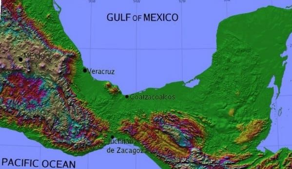  ​  The Chivela Pass in the Mexican mountain range.  ​