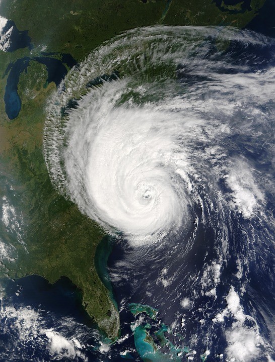 Tropical cyclone satellite image