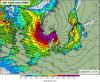 Wind forecast map over Northern Europe